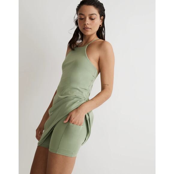 NWT Madewell Flex 2.0 Fitness Dress in Gatehouse Green Size XS - Picture 2 of 10